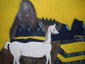 Lama ved Machu Picchu
